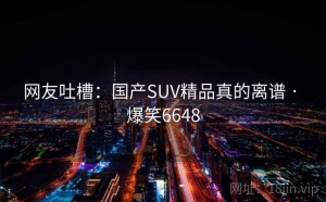 网友吐槽:国产SUV精品真的离谱 · 爆笑6648