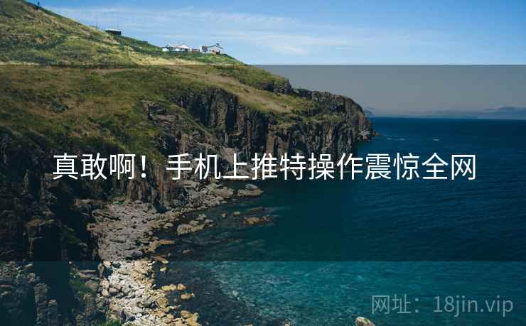 真敢啊!手机上推特操作震惊全网 真敢啊!手机上推特操作震惊全网